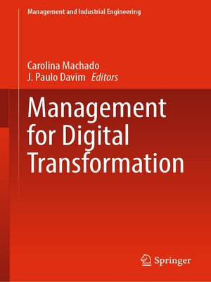 cover image of Management for Digital Transformation